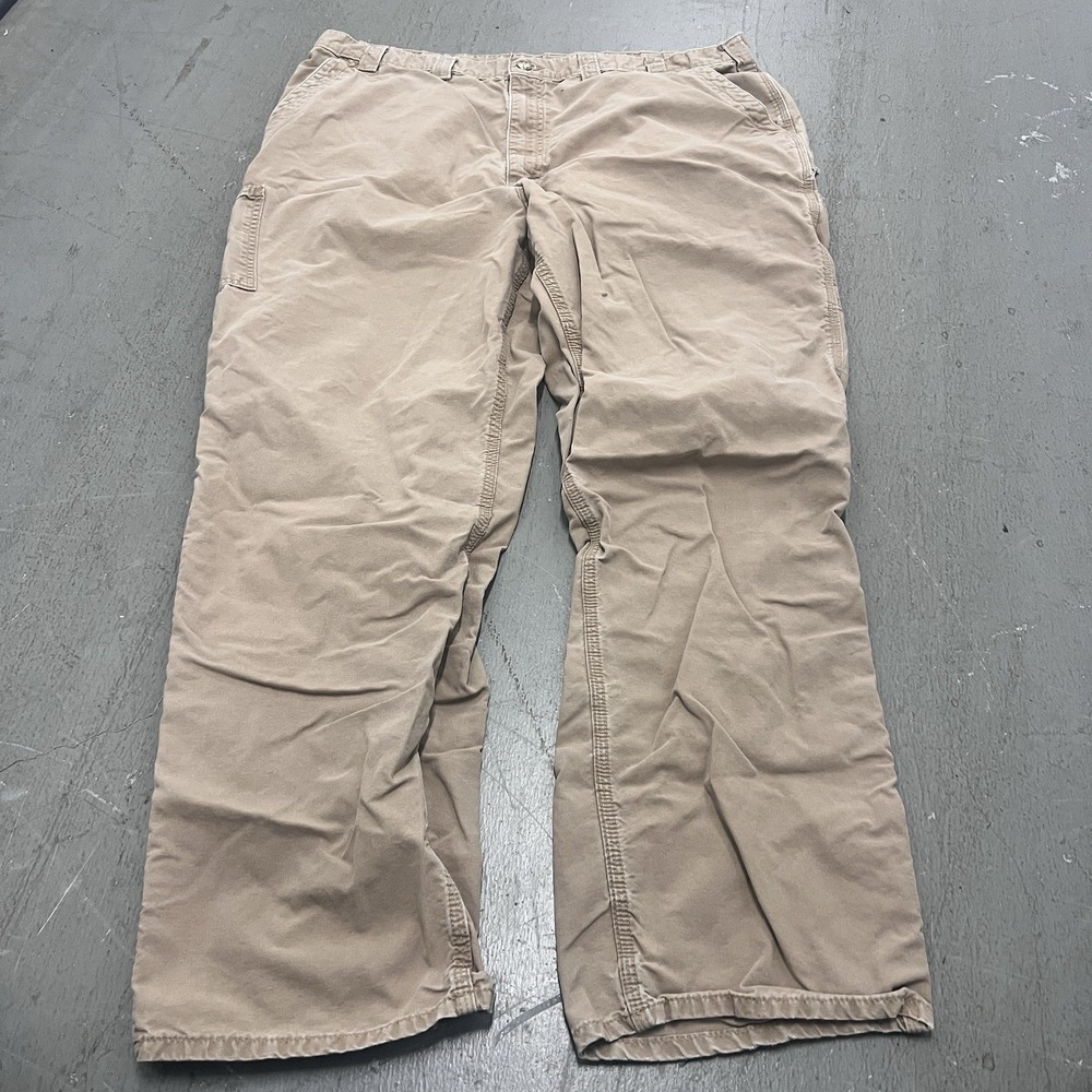 Carhartt BN5358 Men's Work Pants‎ 44x34 Loose Fit Canvas Utility Durable Tan